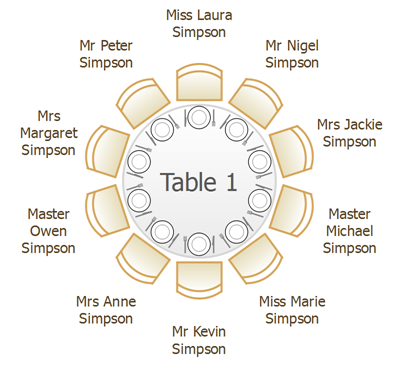 round table wedding seating chart template